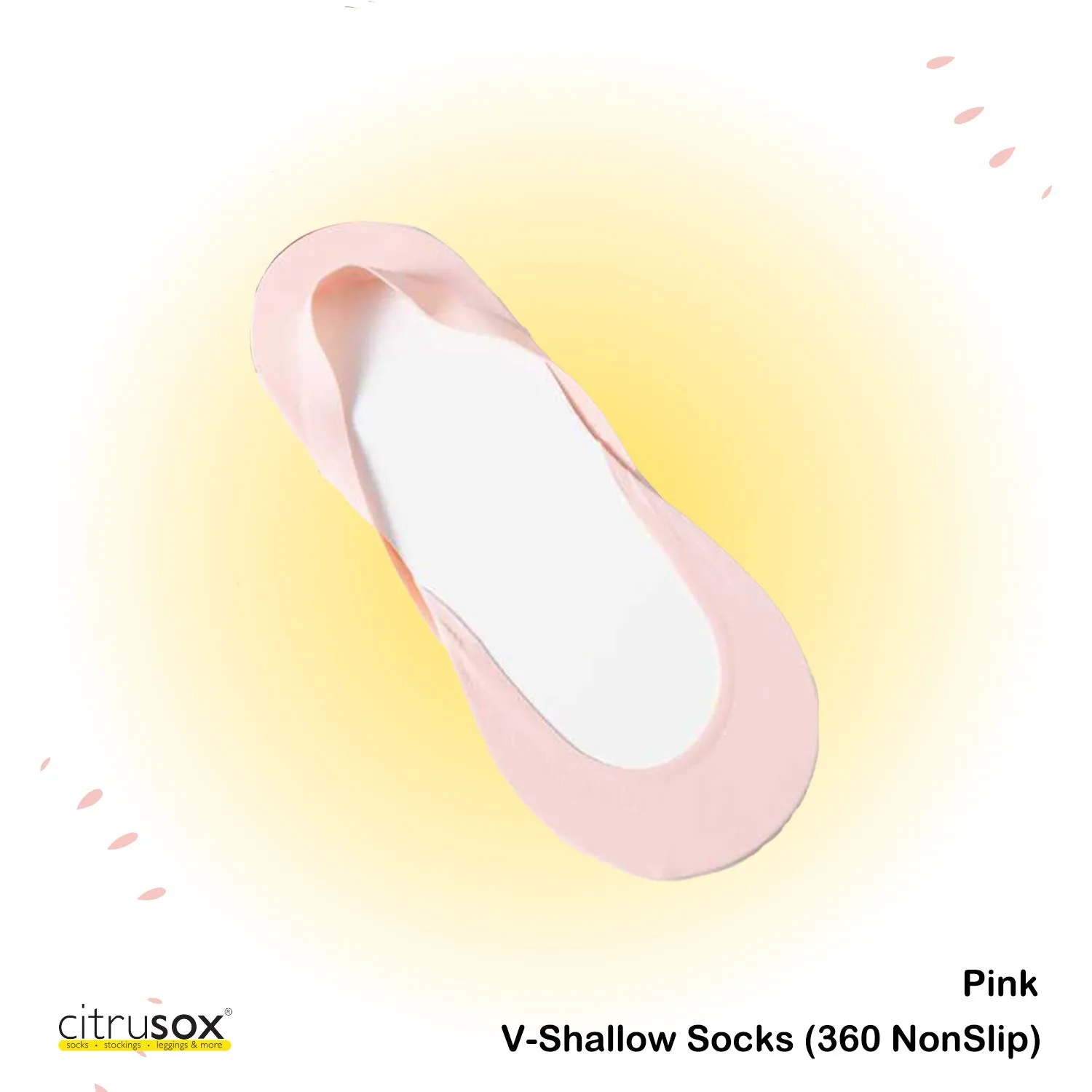 360° NonSlip V-Shallow No-Show Socks