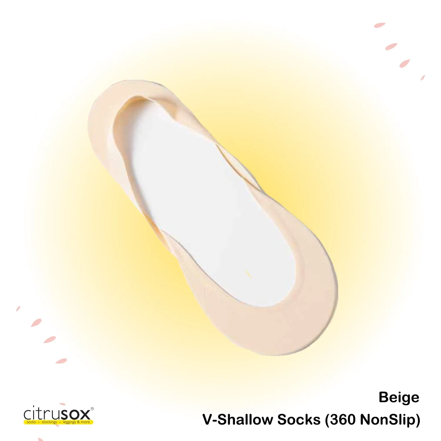 360° NonSlip V-Shallow No-Show Socks