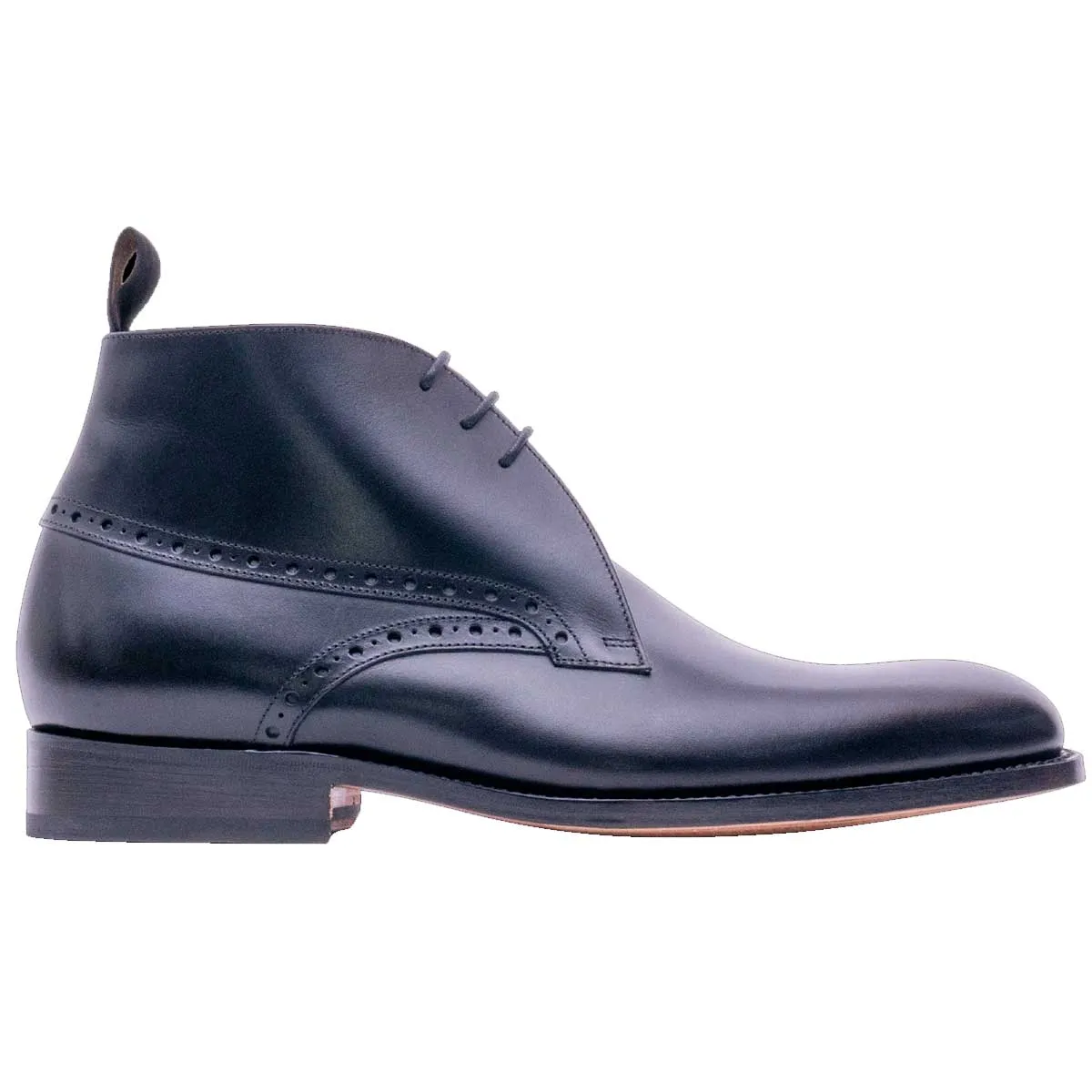 40% OFF BARKER Tyne Boots - Mens Chukka - Black Calf - Size: UK 8.5