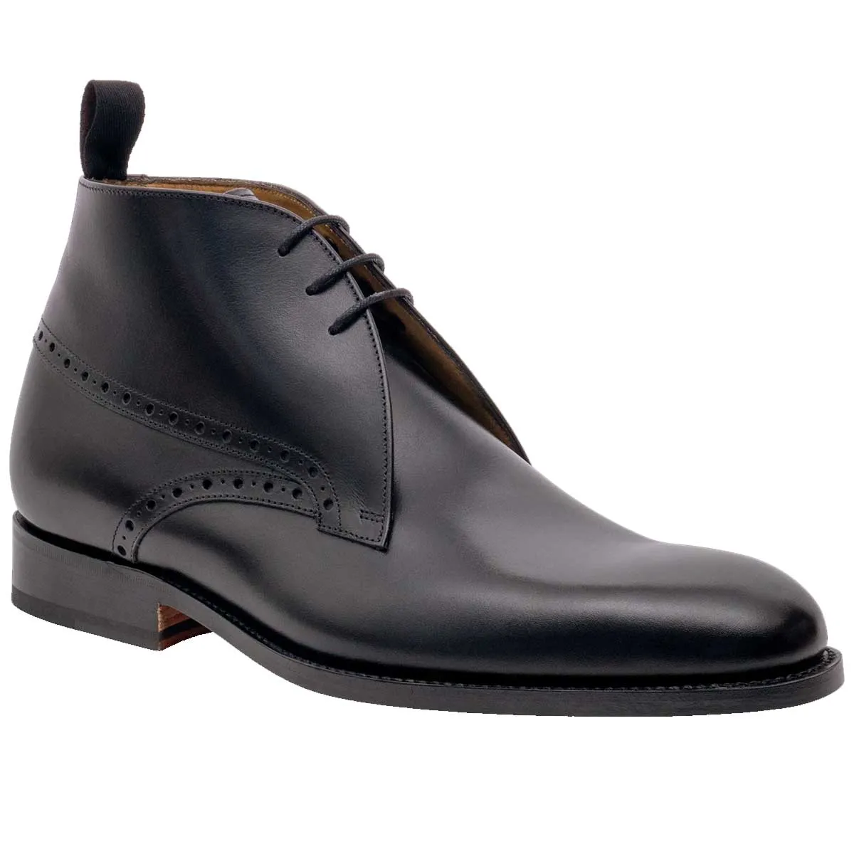 40% OFF BARKER Tyne Boots - Mens Chukka - Black Calf - Size: UK 8.5