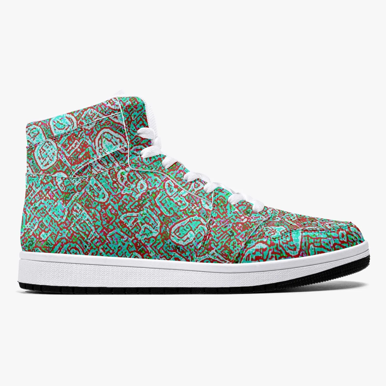 Almost Green - Macr.in (High-Top Leather Sneakers)