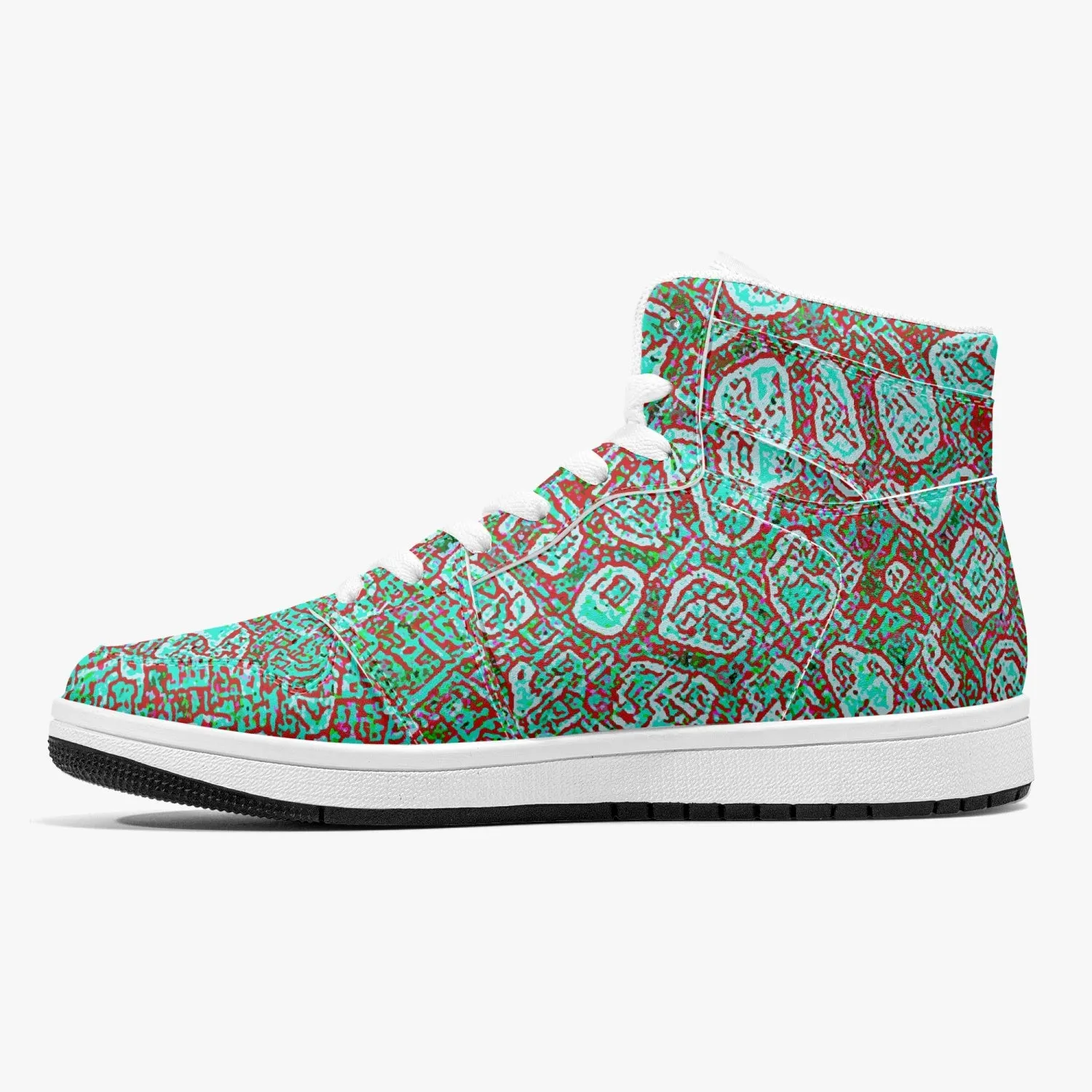 Almost Green - Macr.in (High-Top Leather Sneakers)