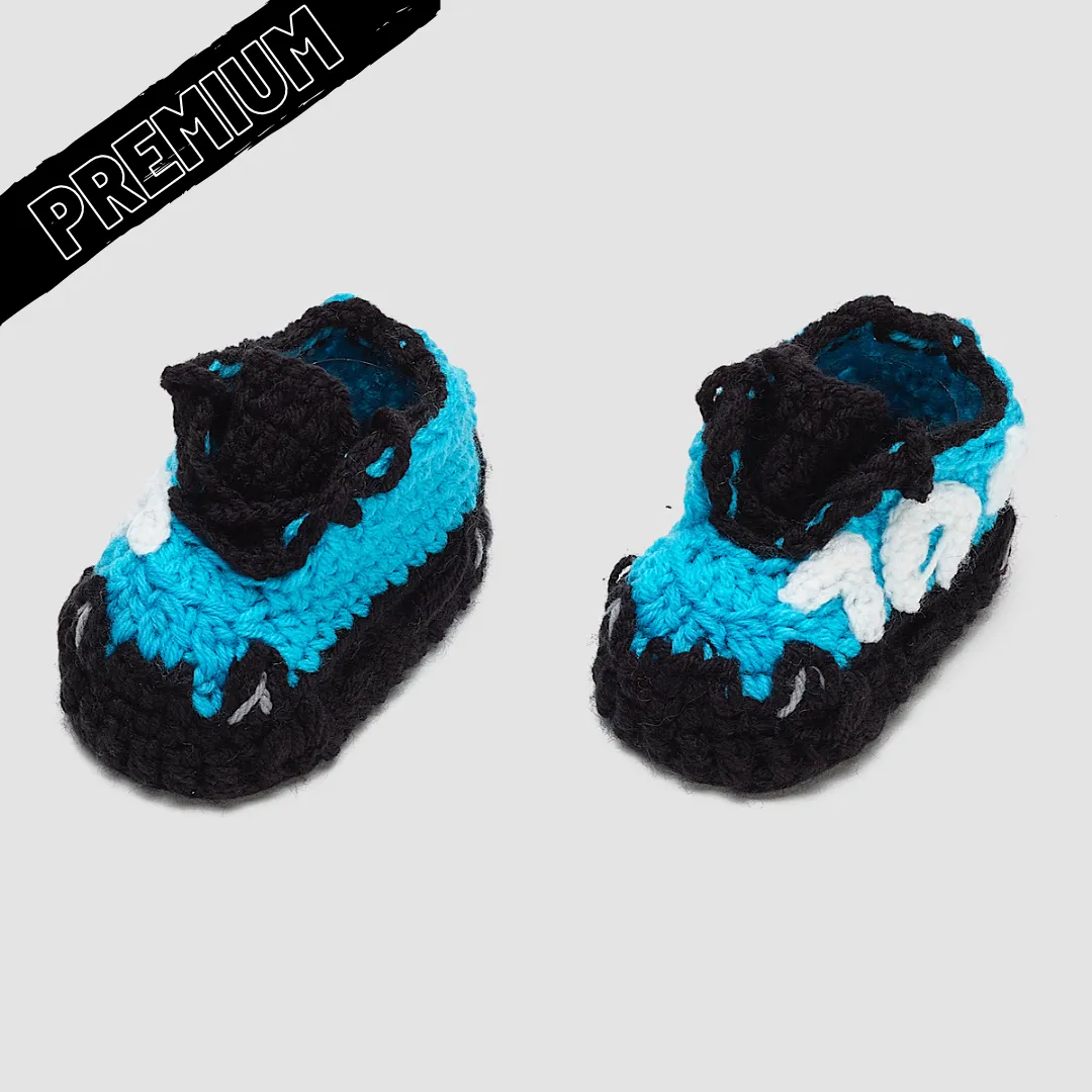 Baby Crochet Yzy M-Cyan (Soft felt non-slip bottom)