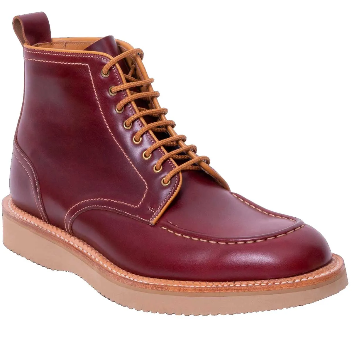 BARKER Indiana Boots - Mens - Burgundy Waxy Calf