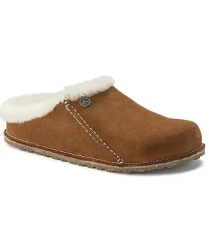 Birkenstock Zermatt Shearling Natural Slippers - Narrow Fit