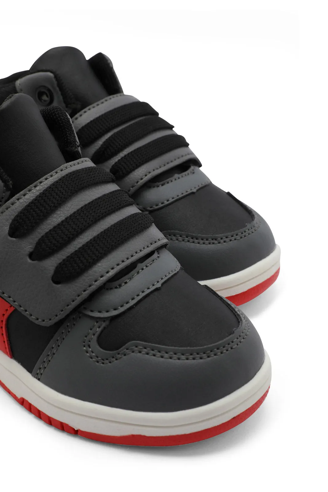 Boys Black Velcro Trainer