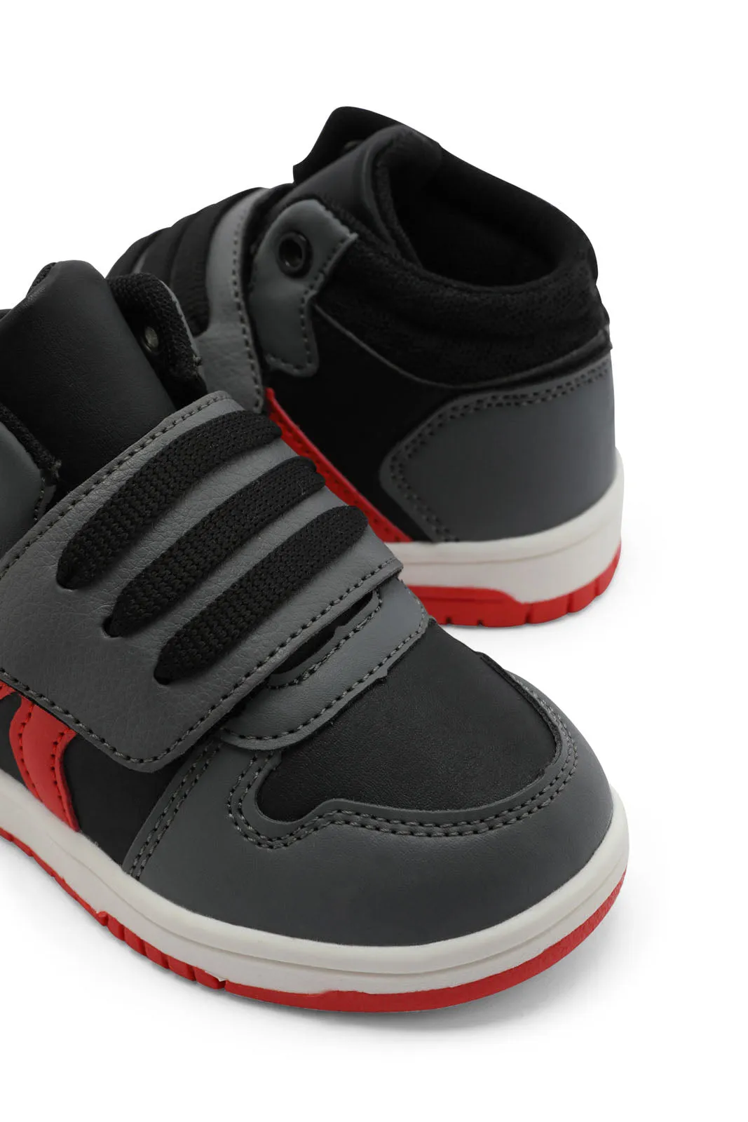 Boys Black Velcro Trainer