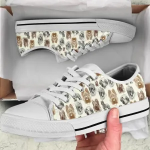 Briard Low Top Shoes - Lowtop Casual Shoes Gift For Adults, Dog Printed Shoes, Canvas Shoes For Men, Women