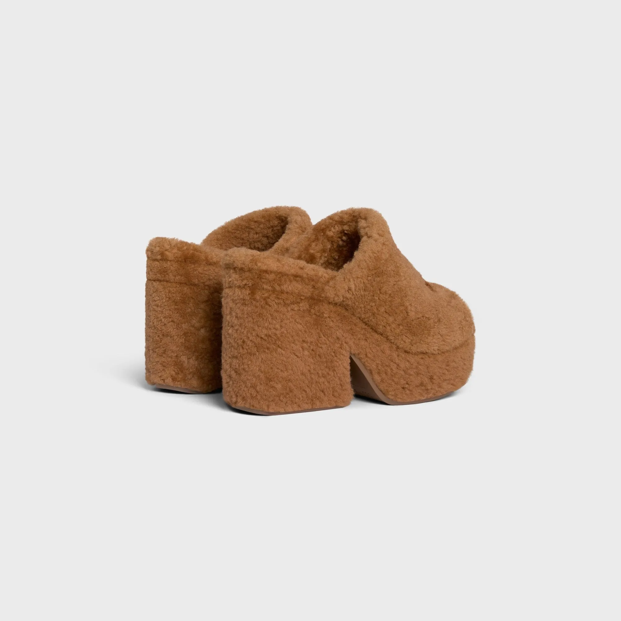 Celine Elena Mule In Shearling