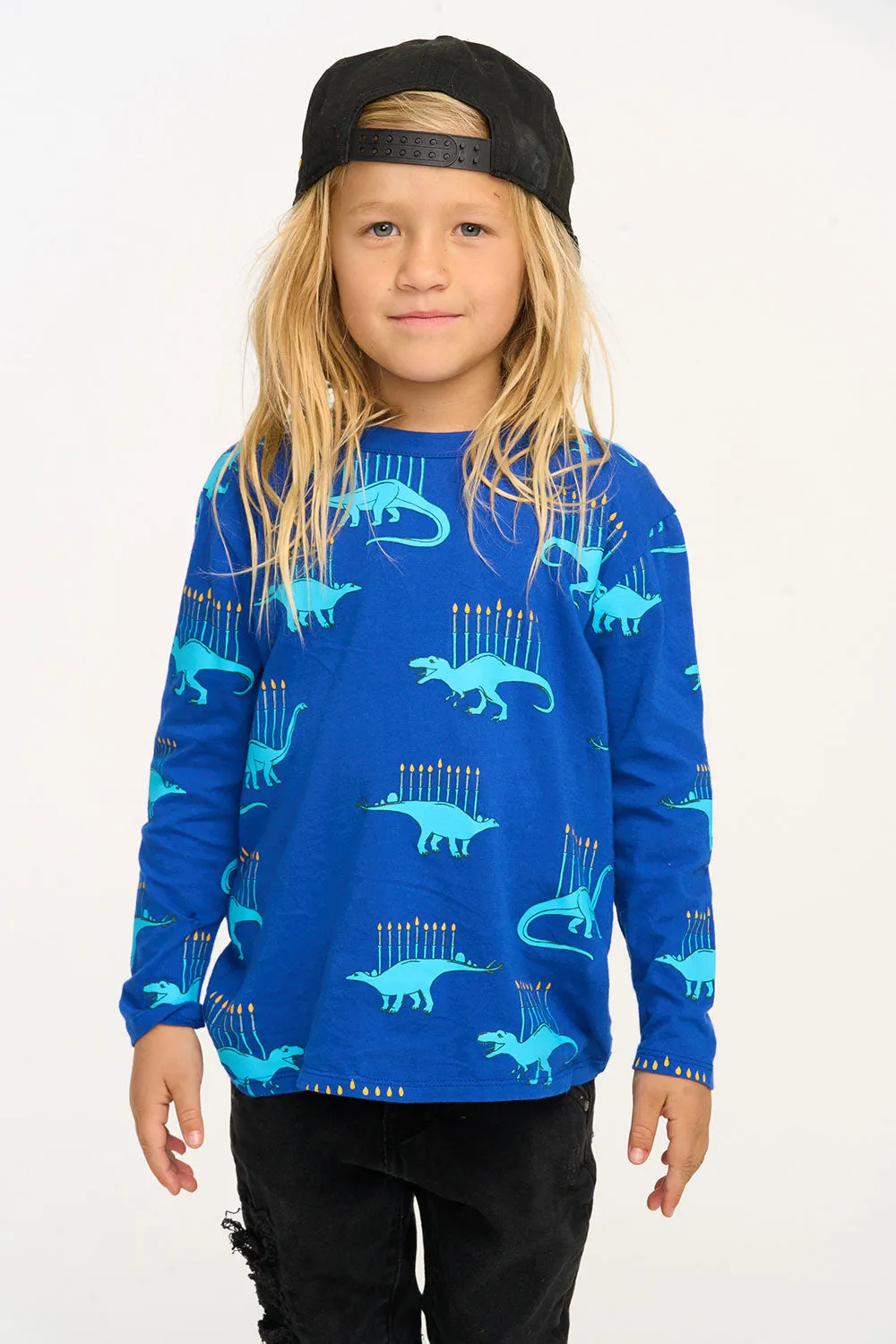 CHA Menorasuarus Boys Menorah Tee Shirt Hanukkah