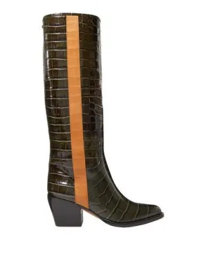 Chloé Women Boots Dark green 4 UK