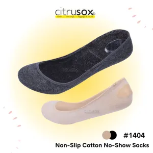 Cotton Non-Slip Heel No-Show Socks