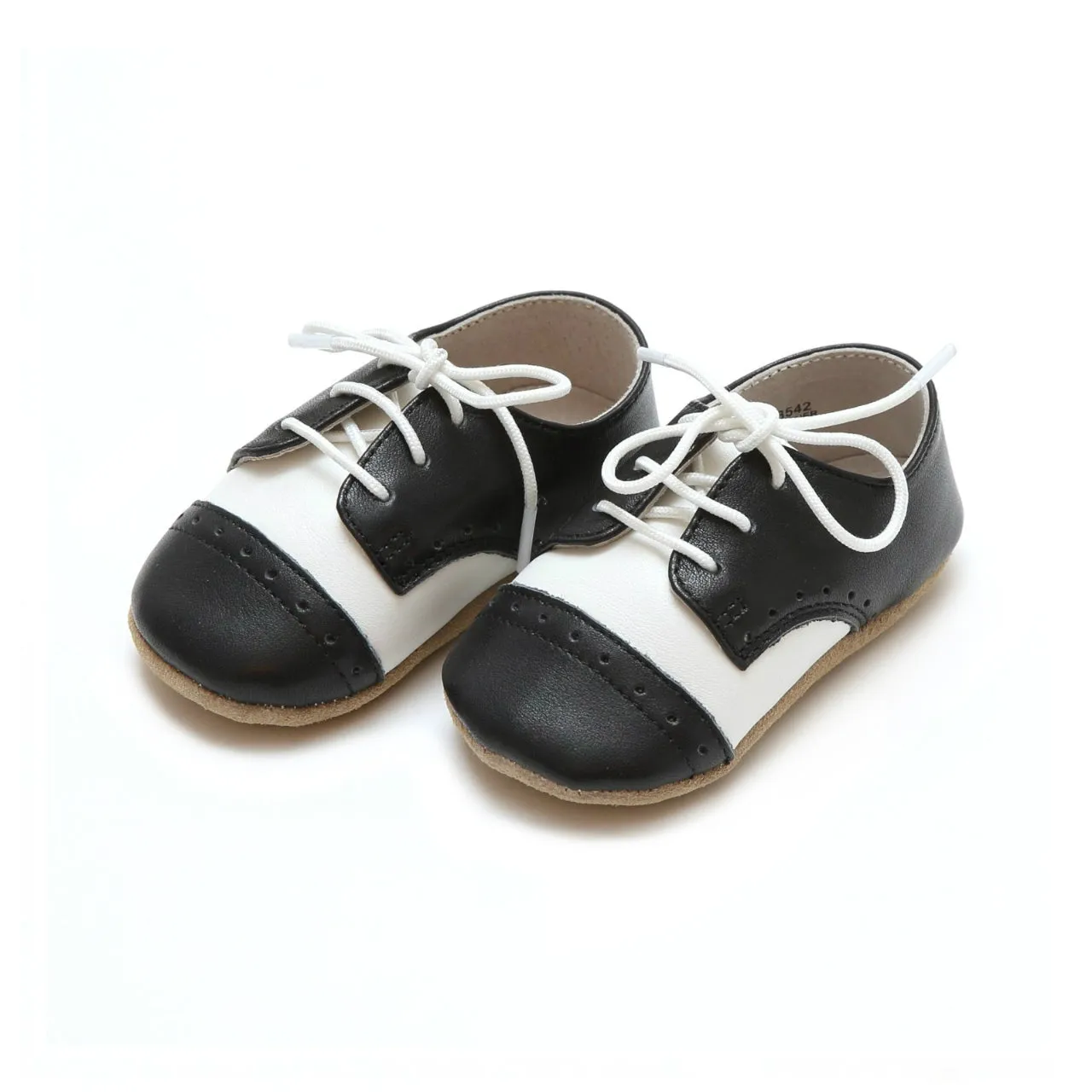 Crib Shoes Leather Saddle For Infants | Bentley