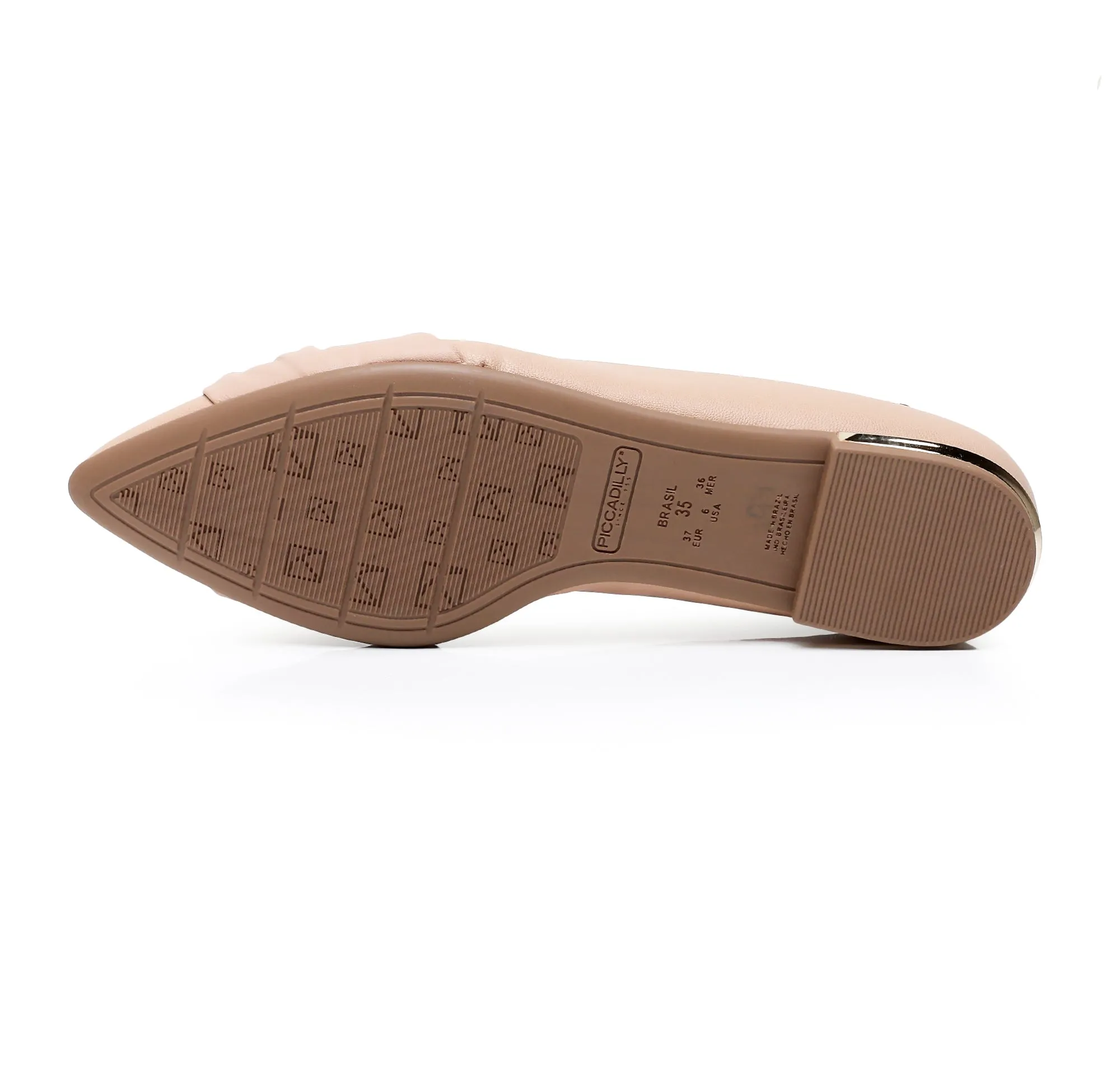 Dazzle Pointed Flats - Nude (274.064)