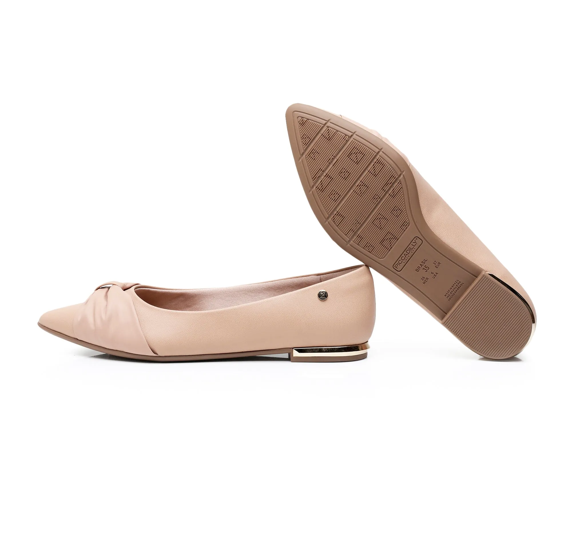 Dazzle Pointed Flats - Nude (274.064)