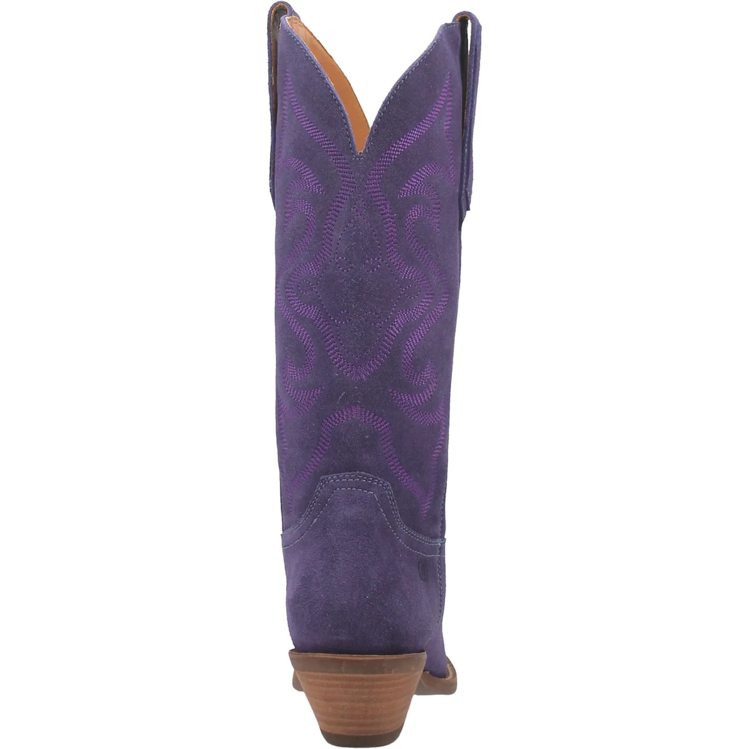 Dingo Womens Out West Cowboy Boots Leather Plum