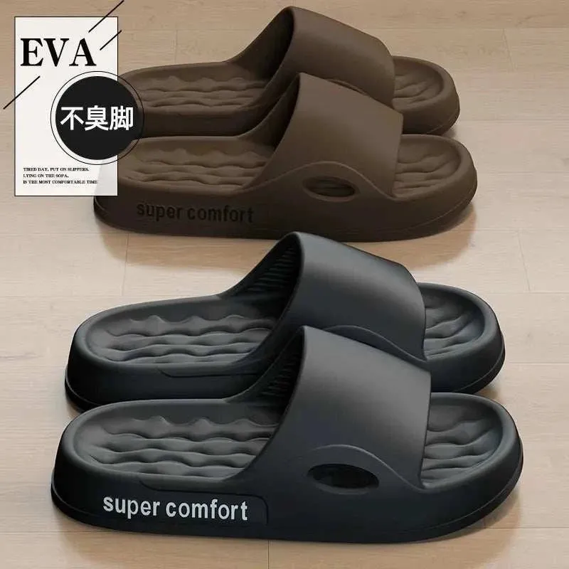 Fashion Men's Summer Ligtweight EVA Indoor Home Sandals Slippers Shoes Men Slippers Outdoor Students Women Comfortable Slides