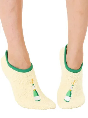 Fuzzy Champagne Slippers