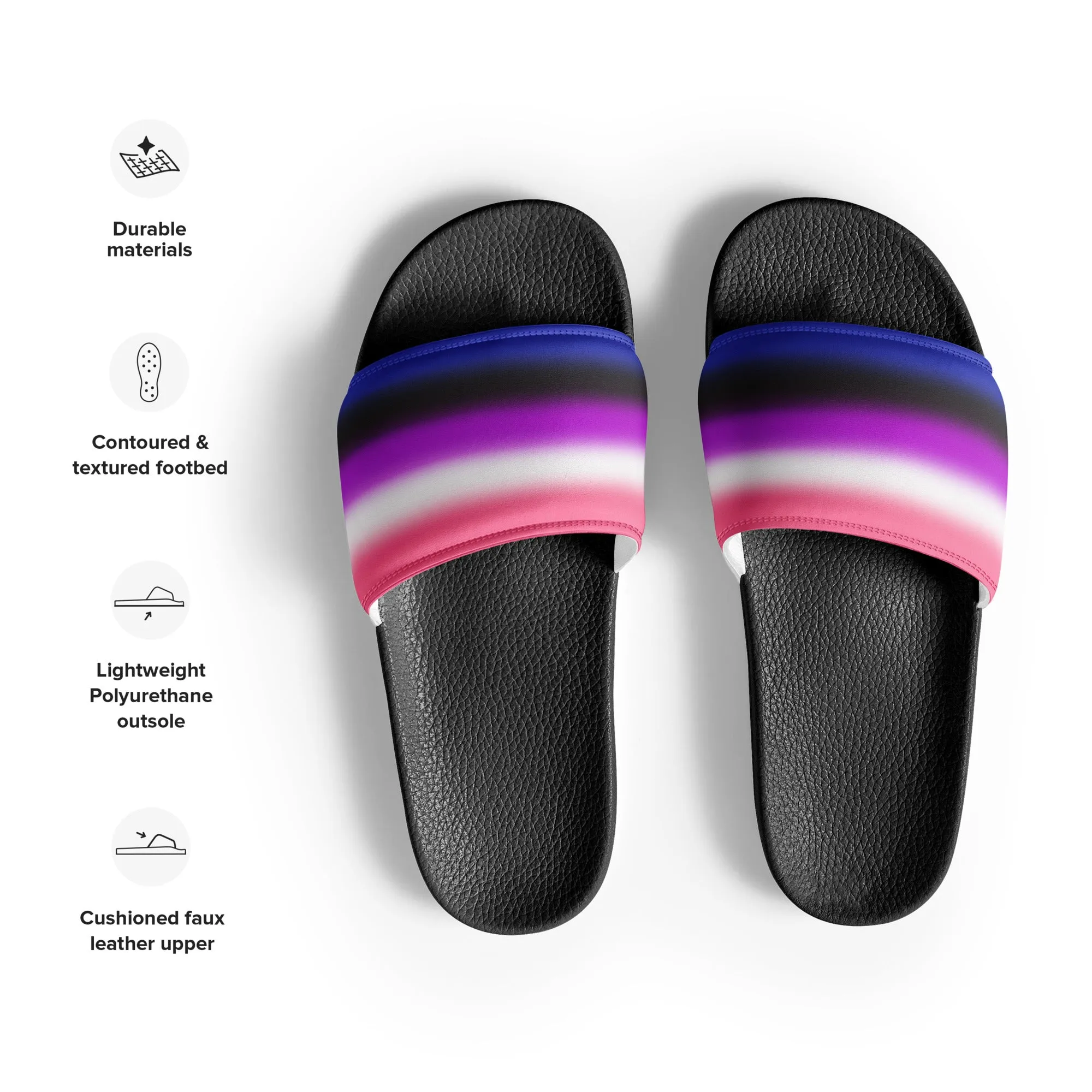 Genderfluid Pride Womens Slides Sandals