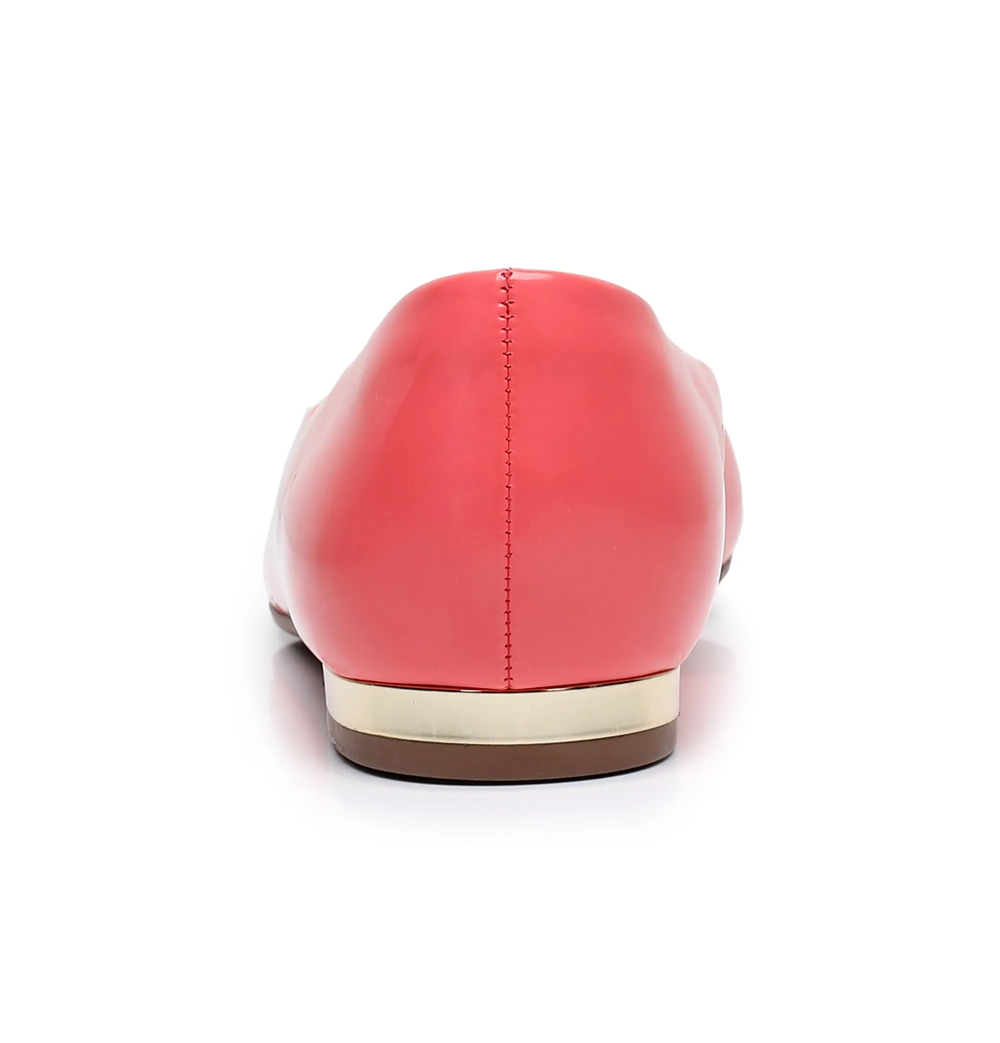 Gleaming Ballet Flat Shoe - Coral Patent (274.047)