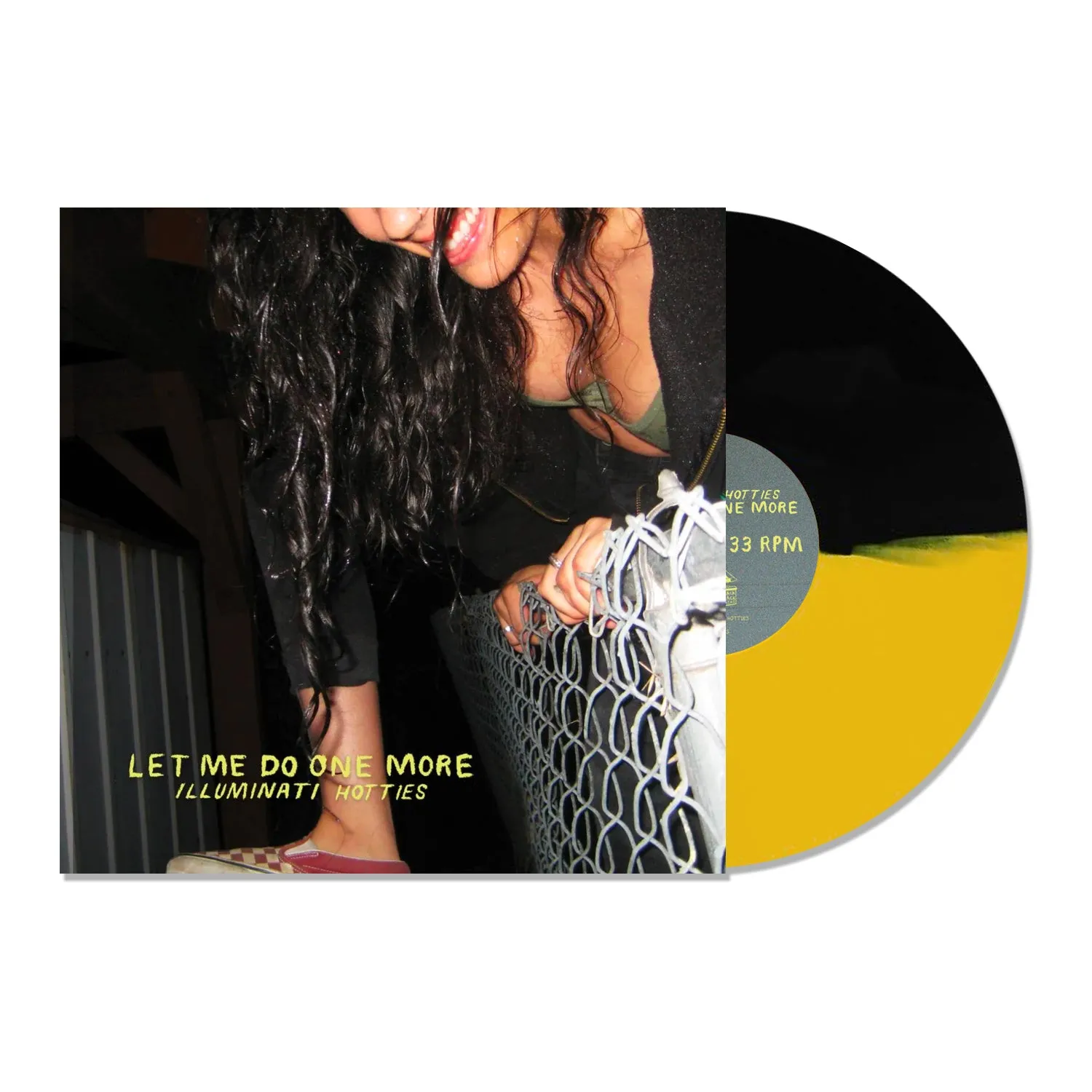 Illuminati Hotties - 'Let Me Do One More' - Black & Yellow Split LP