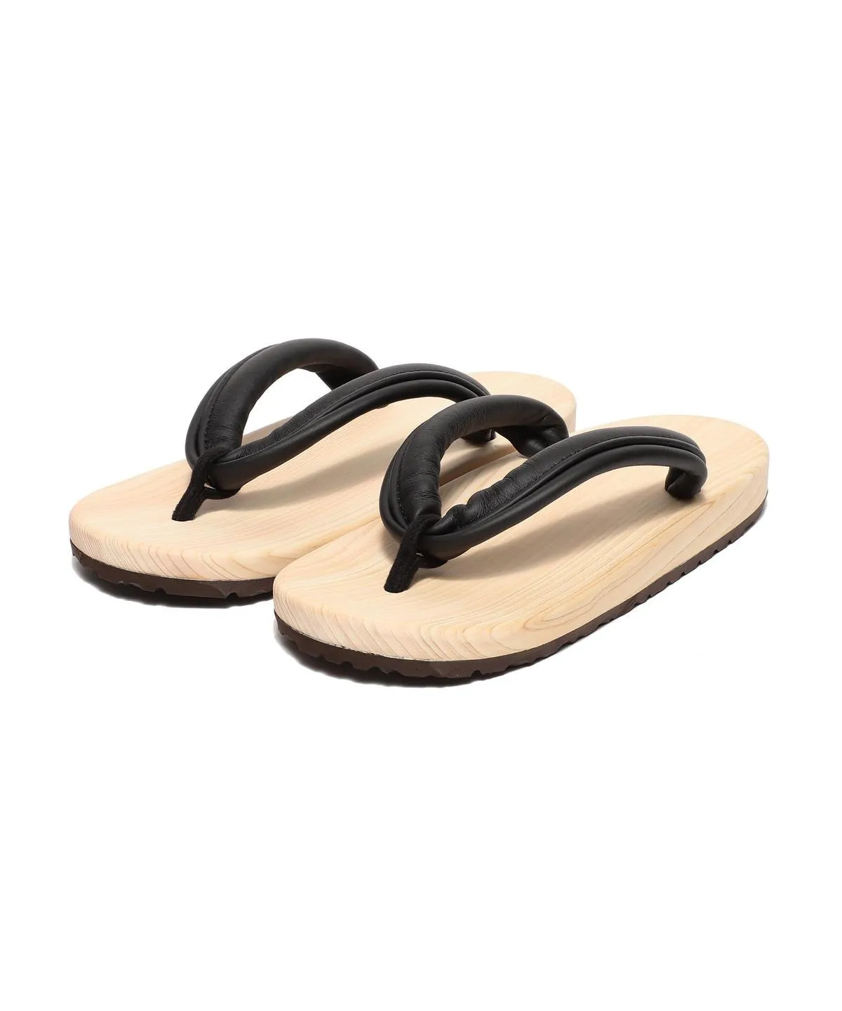 LEATHER GETA SANDALS