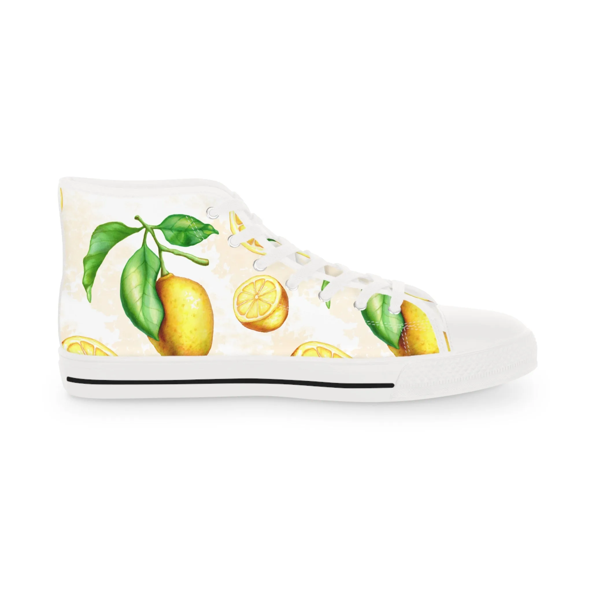 Lemon Men's High Top Sneakers