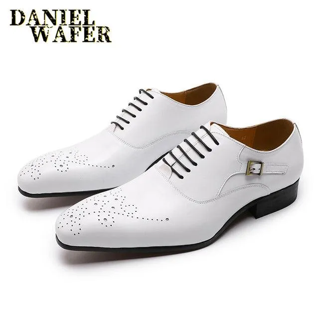 Luxury Brand Men Oxford Shoes Office Wedding Formal shoes