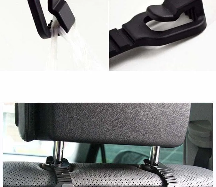 Magic headrest hooks