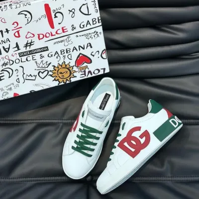 Men Portofino Logo D&G (White & Green)