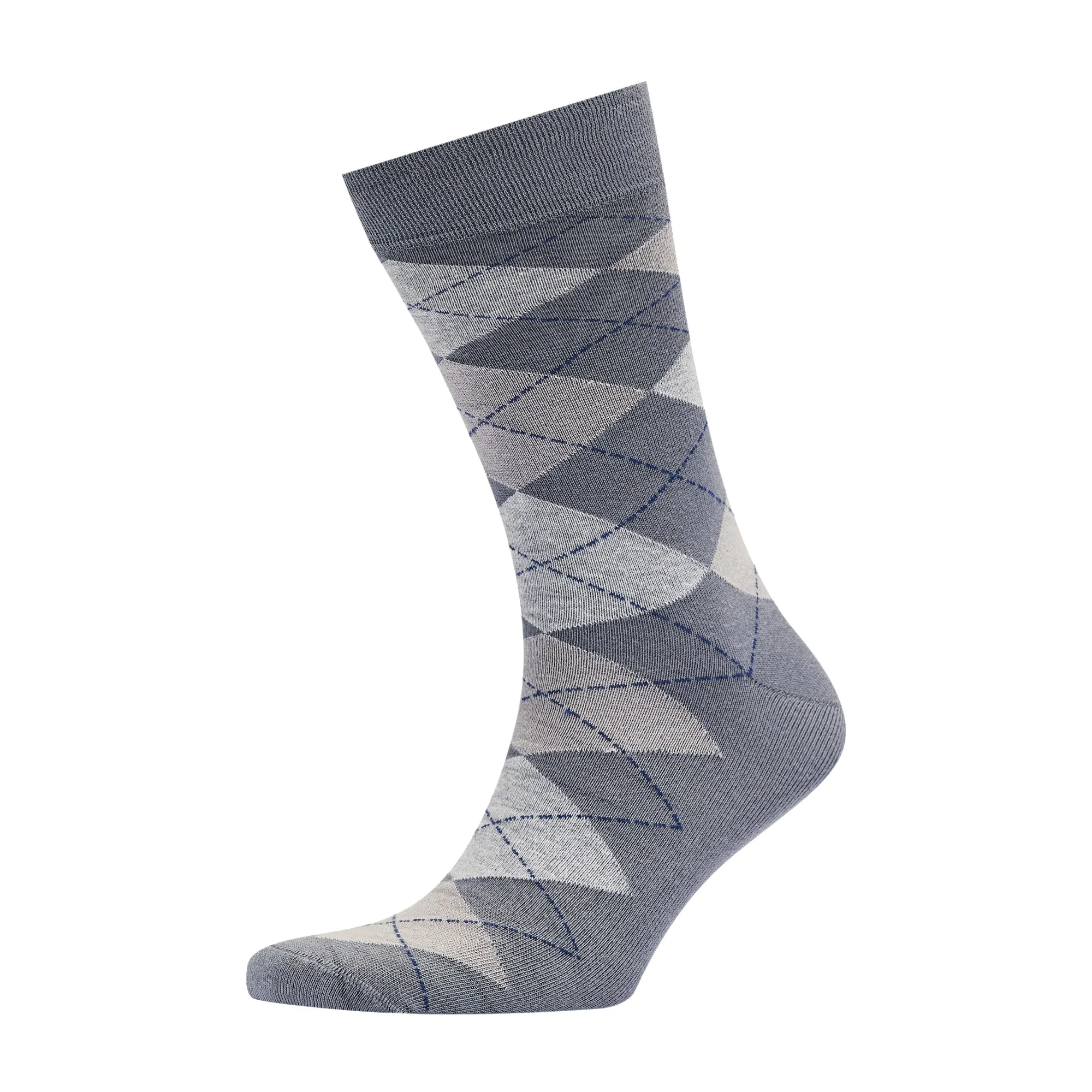 Men's Bamboo Dress Socks • Argyle Pack of 1/3/5 Pairs • Ocean Grey