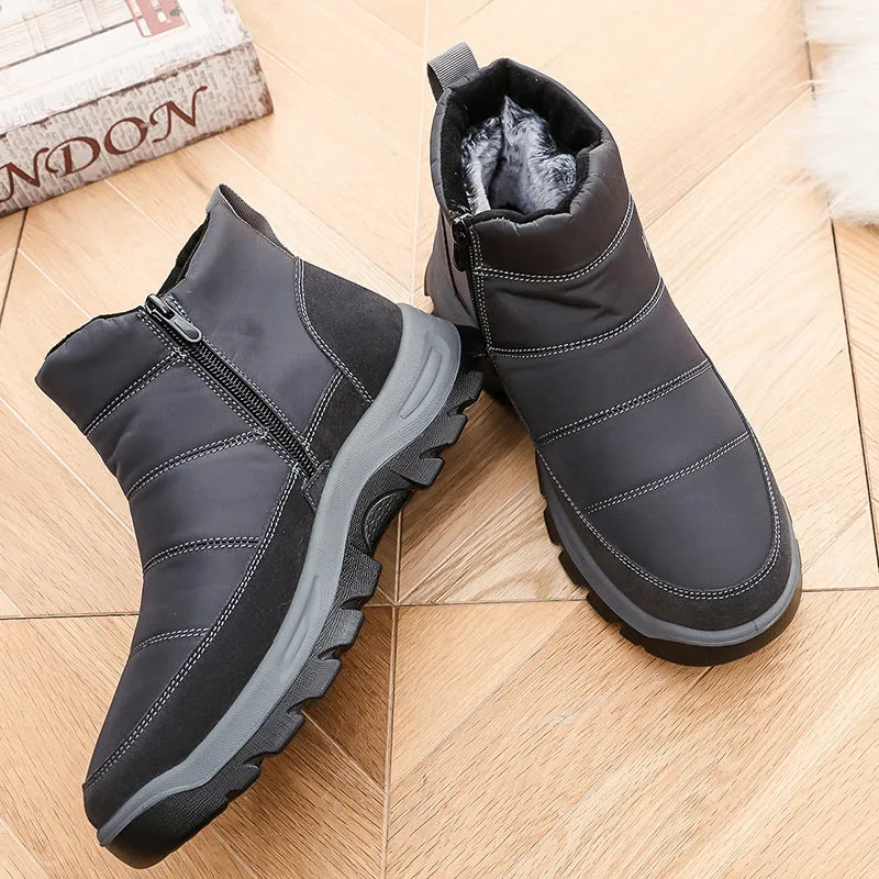 Men's Casual Comfy Round Toe Warm Winter Boots