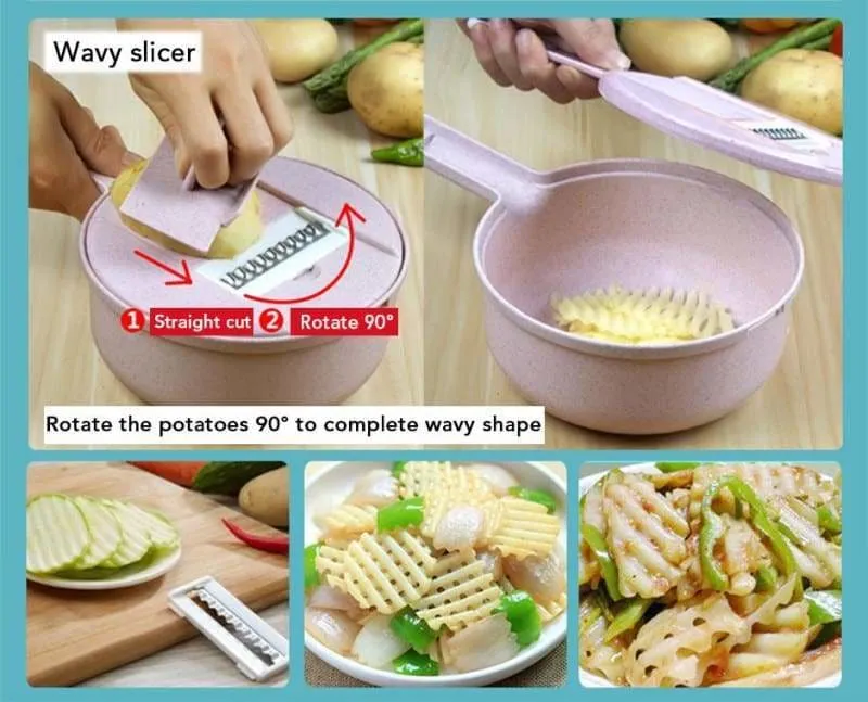 Multipurpose Vegetable Slicer Bowl