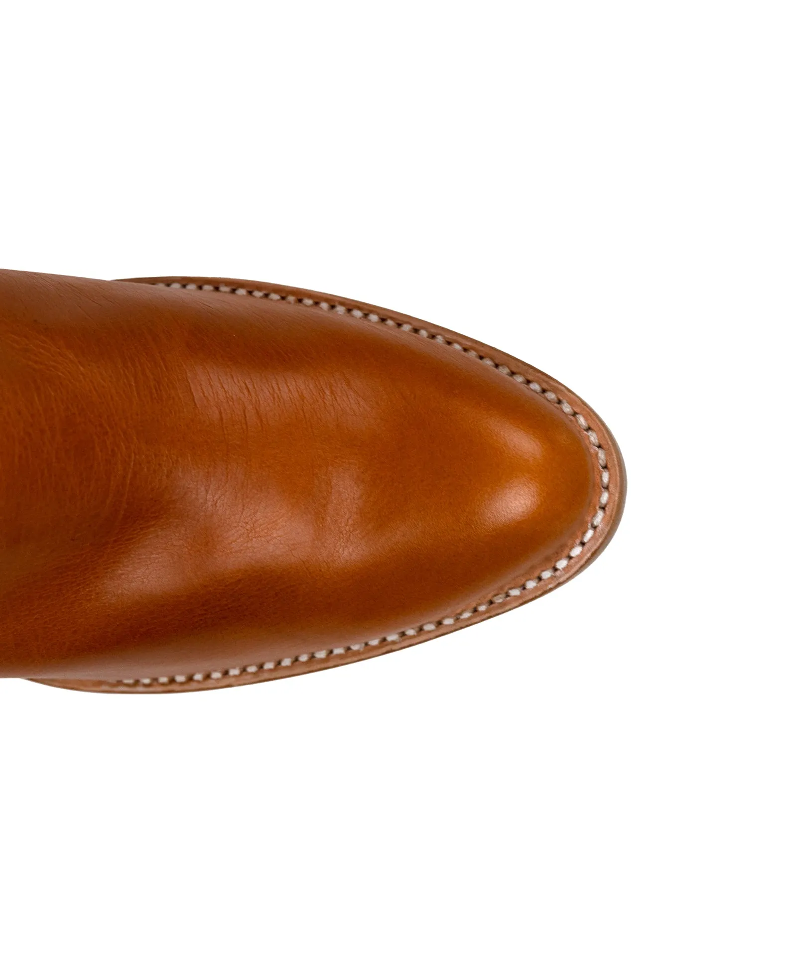 No.2052 ALLEY tall boot Oak Veg Tanned Leather PRE-SALE