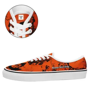 Personalized Sneakers, Custom Pumpkin Shoes, Ghost Party Shoes, Big Eyes Halloween Shoes,LOS-7213-23023001