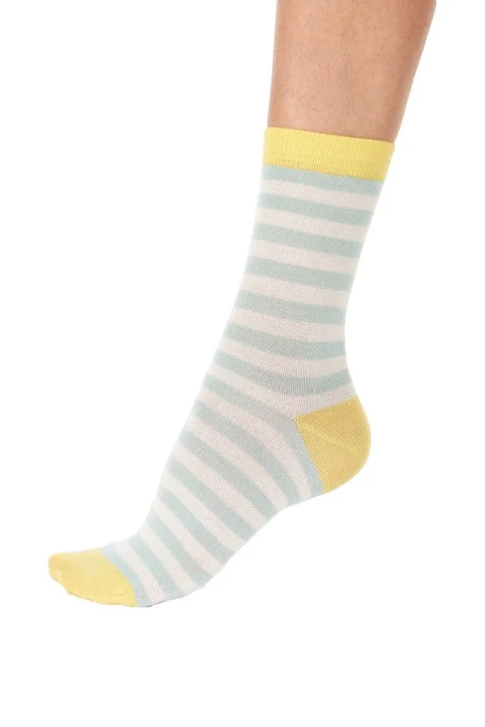 Pretty Polly Sustainable Bamboo Knit Patterned and Plain Socks 2 Pair Pack