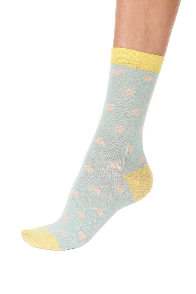 Pretty Polly Sustainable Bamboo Knit Patterned and Plain Socks 2 Pair Pack