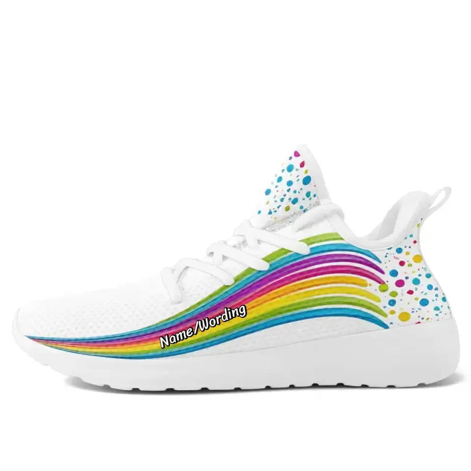 Professional thank you gifts, custom company gifts Personalized Pride Moon  Sneakers, Custom Lucky Shoes, Rainbow Shoes,FN-051-23023001