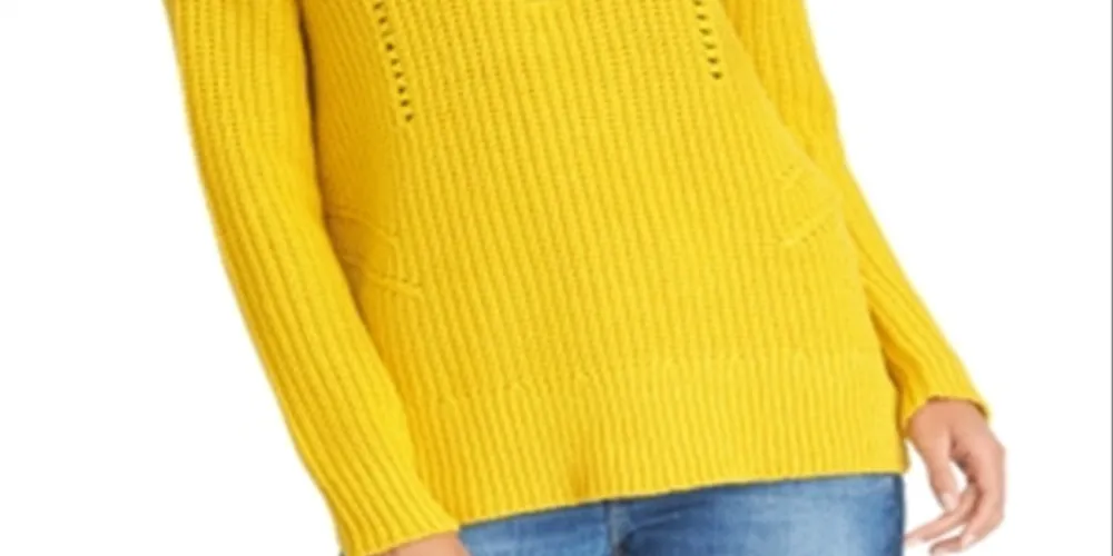 Rachel Rachel Women's Long Sleeve Slim Casual Sweater Yellow Size Small