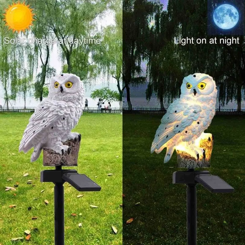 Solar Owl Garden Light