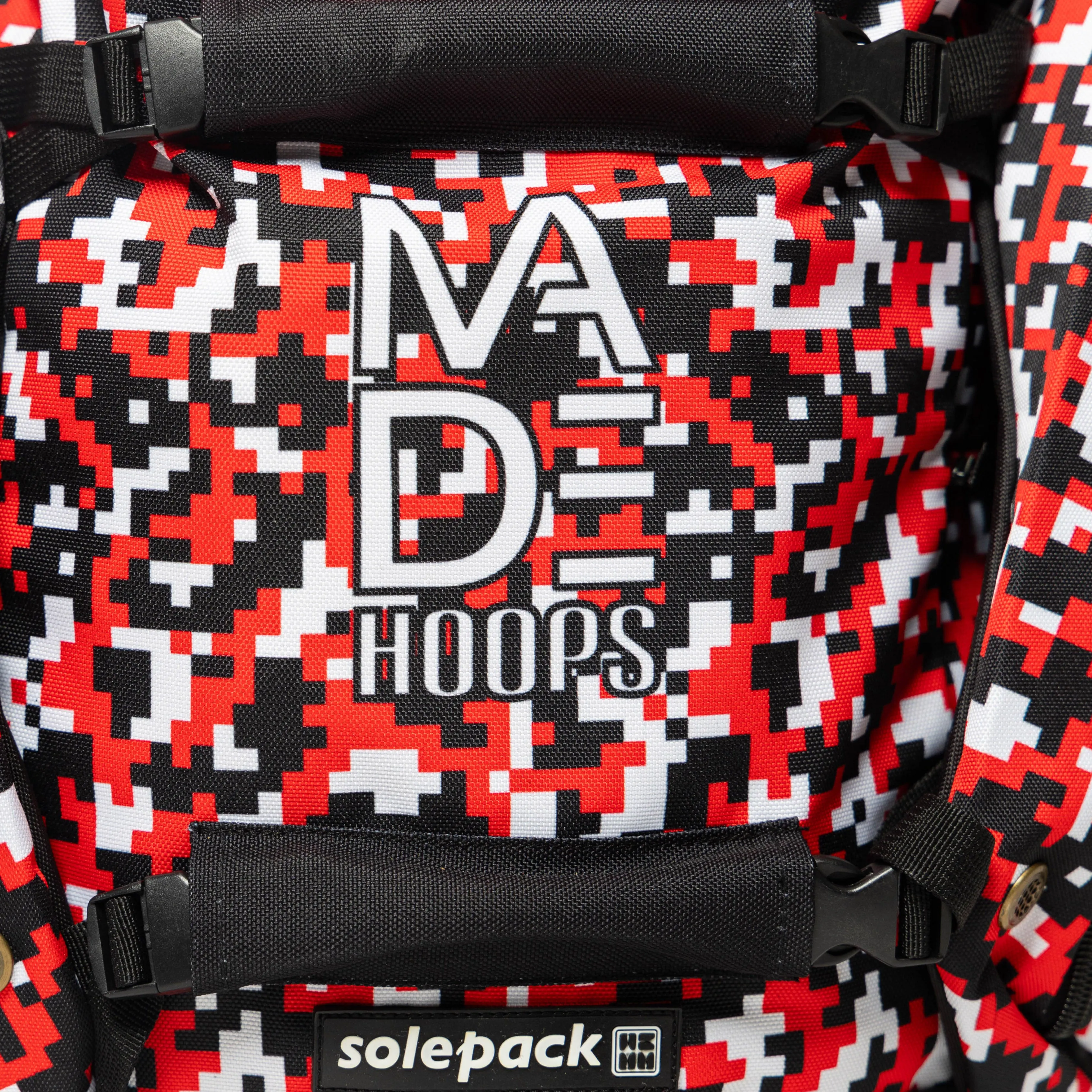 SOLEPACK x MADE HOOPS BACKPACK | DIGI CAMO RED