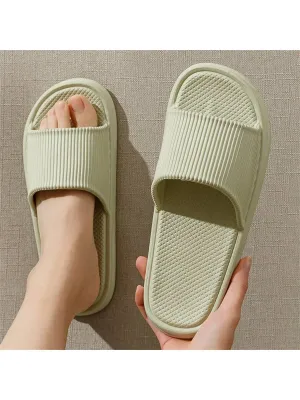 Summer Couples EVA Indoor Slippers For Home Use, Breathable And Quick-Drying Bath Anti-Slip Slippers For Women And Men