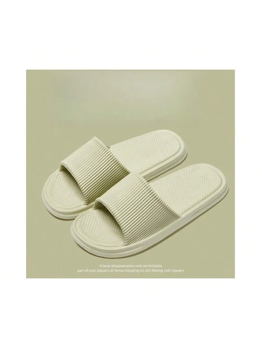 Summer Couples EVA Indoor Slippers For Home Use, Breathable And Quick-Drying Bath Anti-Slip Slippers For Women And Men