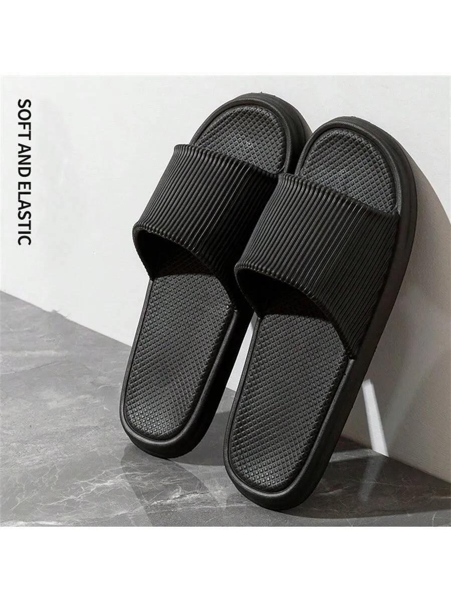 Summer Couples EVA Indoor Slippers For Home Use, Breathable And Quick-Drying Bath Anti-Slip Slippers For Women And Men