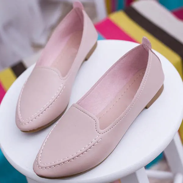 Summer Style Slip On Pointed Shoes