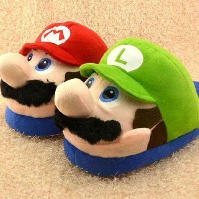 Super Mario Brothers Plush Slippers