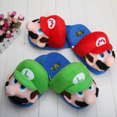 Super Mario Brothers Plush Slippers