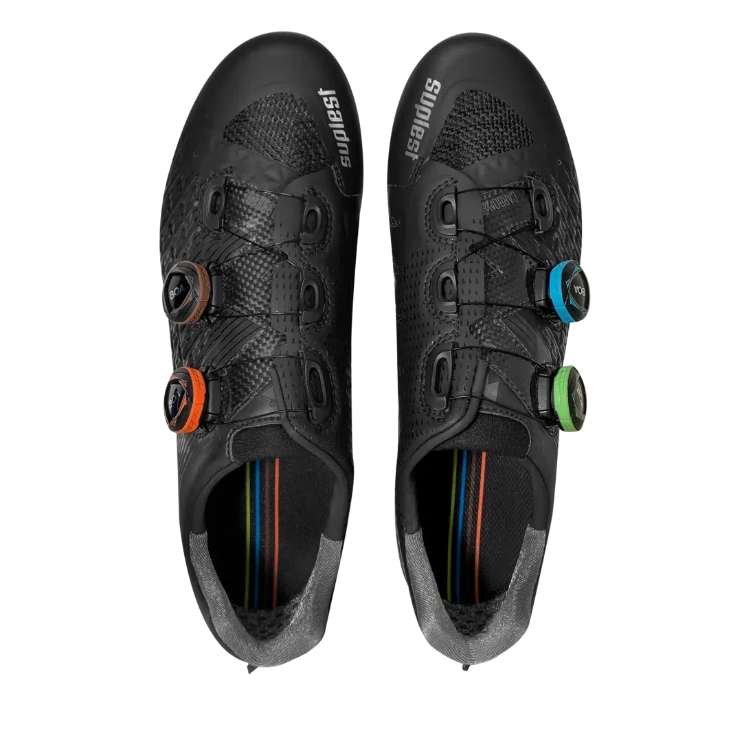 SUPLEST Road Cycling Shoes Pro - Black/Open LTD