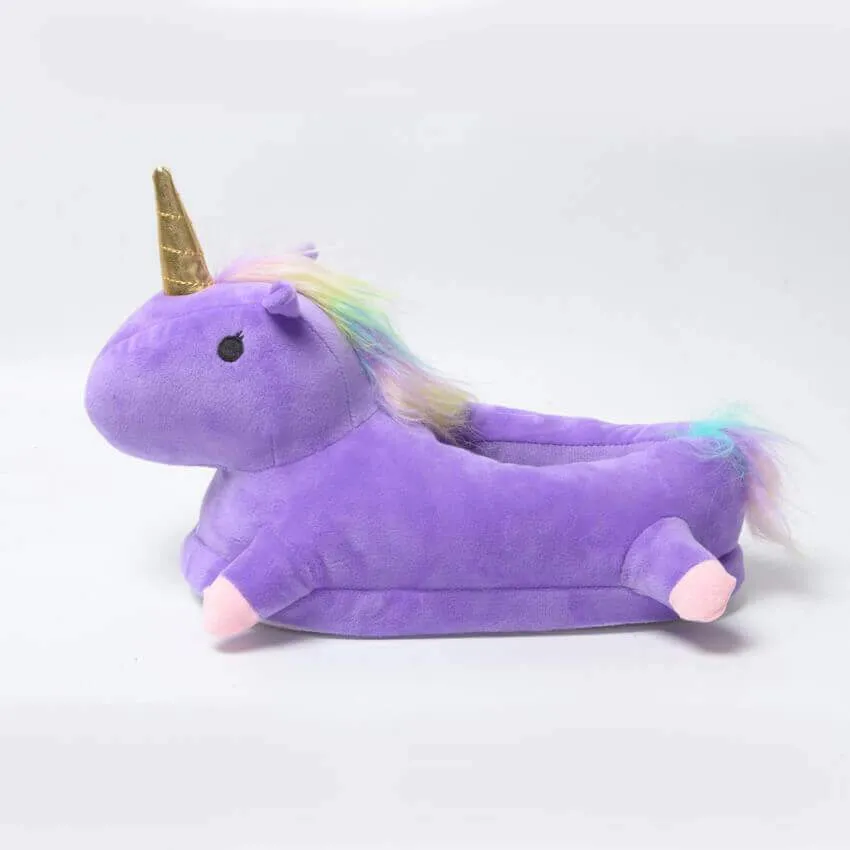 Unicorn Plush Slippers