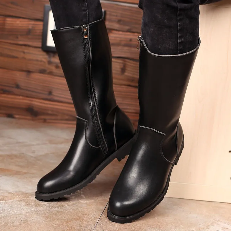 Winter Genuine High Quality Leather Long Boots